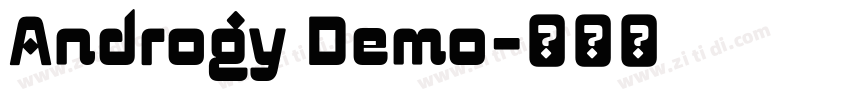 Androgy Demo字体转换